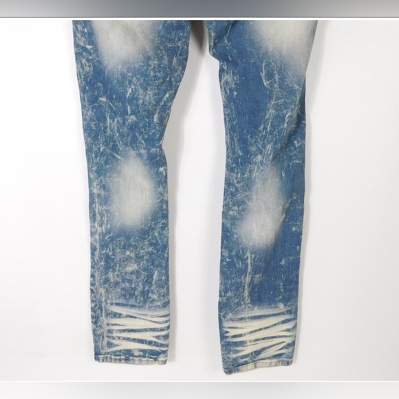 NWT MAKOBI M1928 ALL OVER SHREDDED JEANS COLOR DIRT WASH 34/32 - Picture 5 of 6